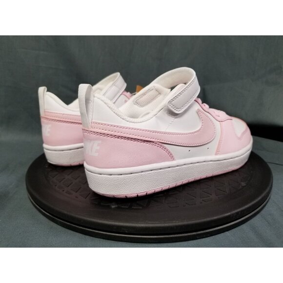 Nike Girls Court Borough Low Recraft (PS) Sneakers Pink White Size 3Y NEW NO BOX - Picture 8 of 11